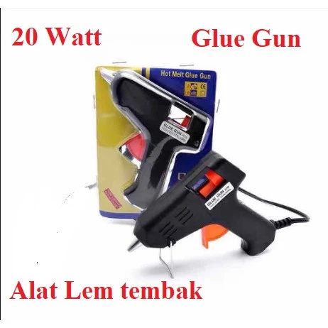 Alat Lem Tembak BAKAR GLUE GUN 20 Watt 220V Hot Melt - Slide 1