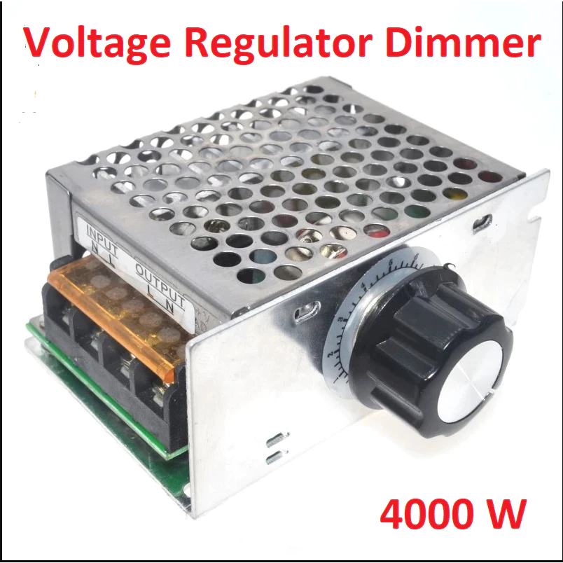 Dimmer AC 220 Volt 4000 Watt Motor Speed Controller LAMPU BOR GERINDA - Slide 1
