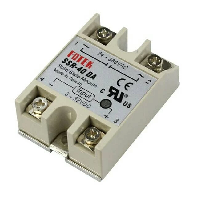 SOLID STATE RELAY SSR-40DA 40A/250V 3-32VDC/24-380VAC - Slide 1