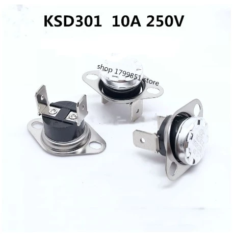 Thermostat Bimetal Sensor Suhu Saklar Pemutus Arus Otomatis 250V 10A Dispenser Penanak Nasi Heater - Slide 1