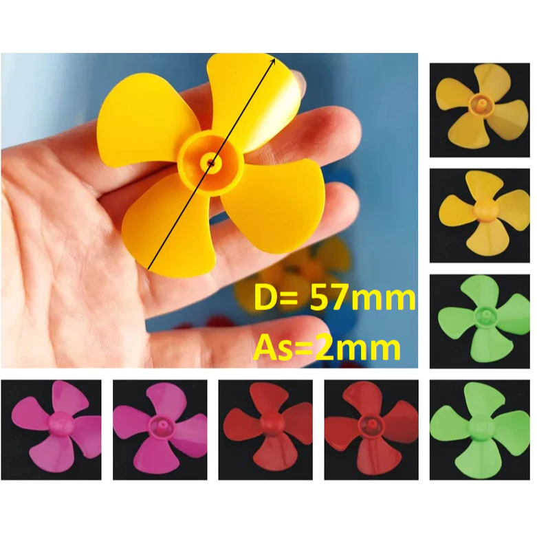 KIPAS ANGIN BALING BALING Daun BALING2 mini fan blade Propeller Kincir Diameter 57mm - Slide 1