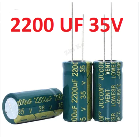 Kapasitor Capacitor ELCO Polar 2200uf 35v 2200 uf 35 V 2200 mikro 35 volt - Slide 1
