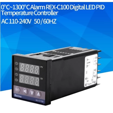 Temperature Controller Thermostat Digital Kontrol SUHU PID REX C-100 c 100 OUT RELAY - Slide 1