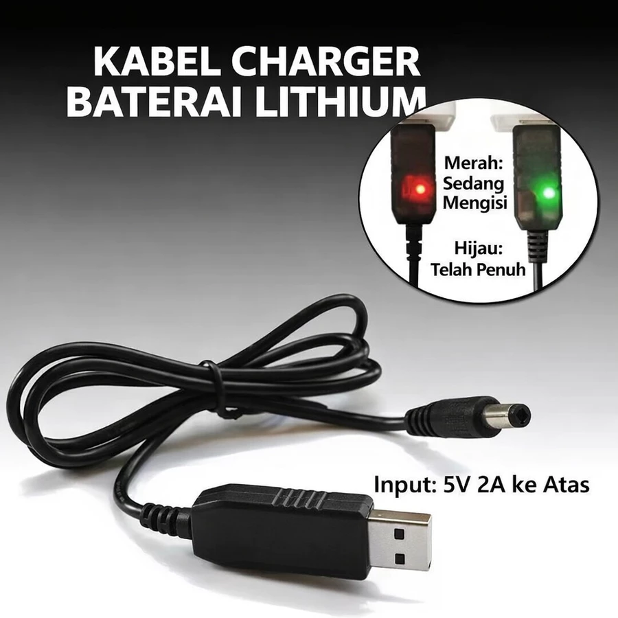 Kabel Power usb step up converter 5v to 12v Indikator LED kabel data wifi supply charger adaptor wifi - Slide 1